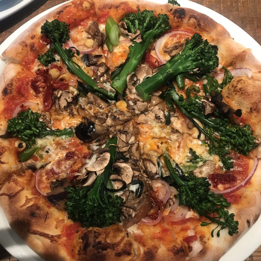 California Pizza Kitchen - My California Veggie with all the fixins. A veggie lovers dream!!!! - Pizza Near Me - Columbus, Ohio California Pizza Kitchen - My California Veggie with all the fixins. A veggie lovers dream!!!! - Pizza Near Me - Columbus, Ohio
