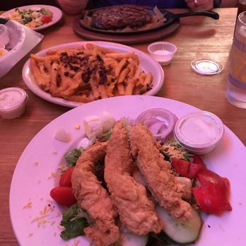 Wagon Master Steak House - Cheese fries, fried chicken salad, and a ribeye. All good! - Steakhouses Near Me - Leesville, Louisiana Wagon Master Steak House - Cheese fries, fried chicken salad, and a ribeye. All good! - Steakhouses Near Me - Leesville, Louisiana