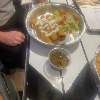 Red & Green - Ground beef and potato taquitos with side of green chili - New Mexican Cuisine Near Me - Albuquerque, New Mexico