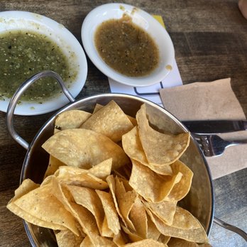 Cha Cha's Latin Kitchen - Fresh chips and salsa. Red is better than green - Bars Near Me - Brea, California Cha Cha's Latin Kitchen - Fresh chips and salsa. Red is better than green - Bars Near Me - Brea, California