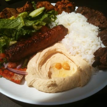 The Hummus Factory - Combo plate - Mediterranean Near Me - Manhattan Beach, California