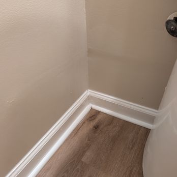 Into the Woods Flooring and Restoration - First dry wall repair that was not flush with the wall. - Flooring Near Me - Buford, Georgia Into the Woods Flooring and Restoration - First dry wall repair that was not flush with the wall. - Flooring Near Me - Buford, Georgia