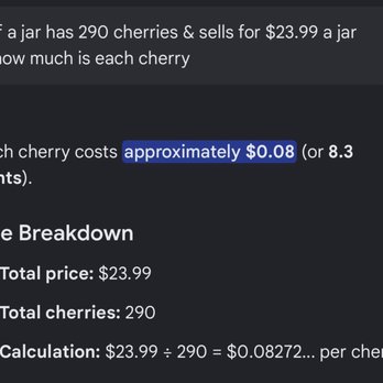 Sonic Drive-In - Cost breakdown of cherries - Burgers Near Me - Visalia, California Sonic Drive-In - Cost breakdown of cherries - Burgers Near Me - Visalia, California