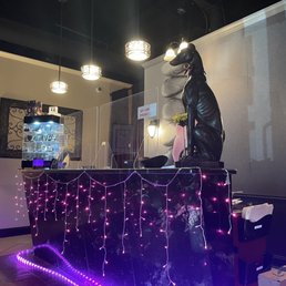 The check in desk.