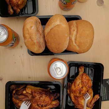 Benny's Chicken - actually 1 half-chicken!! all this for 10 euros - Chicken Shop Near Me - Amsterdam, New Hampshire