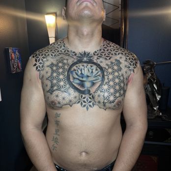 Fine Line Ink - Recent shit if Gabriel's finished geometry piece . - Tattoo Near Me Fine Line Ink - Recent shit if Gabriel's finished geometry piece . - Tattoo Near Me
