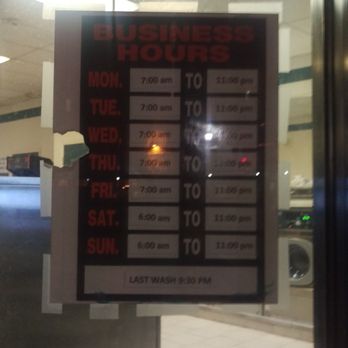 Wash N Go - Wash N Go Laundromat • Business Hours Mon-Fri 7:00 am to 11:00 pm, Sat-Sun 6:00 am to 11:00 pm • LAST WASH 9:30 PM - Laundromat Near Me - West New York, New Jersey Wash N Go - Wash N Go Laundromat • Business Hours Mon-Fri 7:00 am to 11:00 pm, Sat-Sun 6:00 am to 11:00 pm • LAST WASH 9:30 PM - Laundromat Near Me - West New York, New Jersey