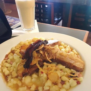 Kavárna Slavia - Pork Belly Gnocchi - Cafes Near Me - Praha 1, Puerto Rico