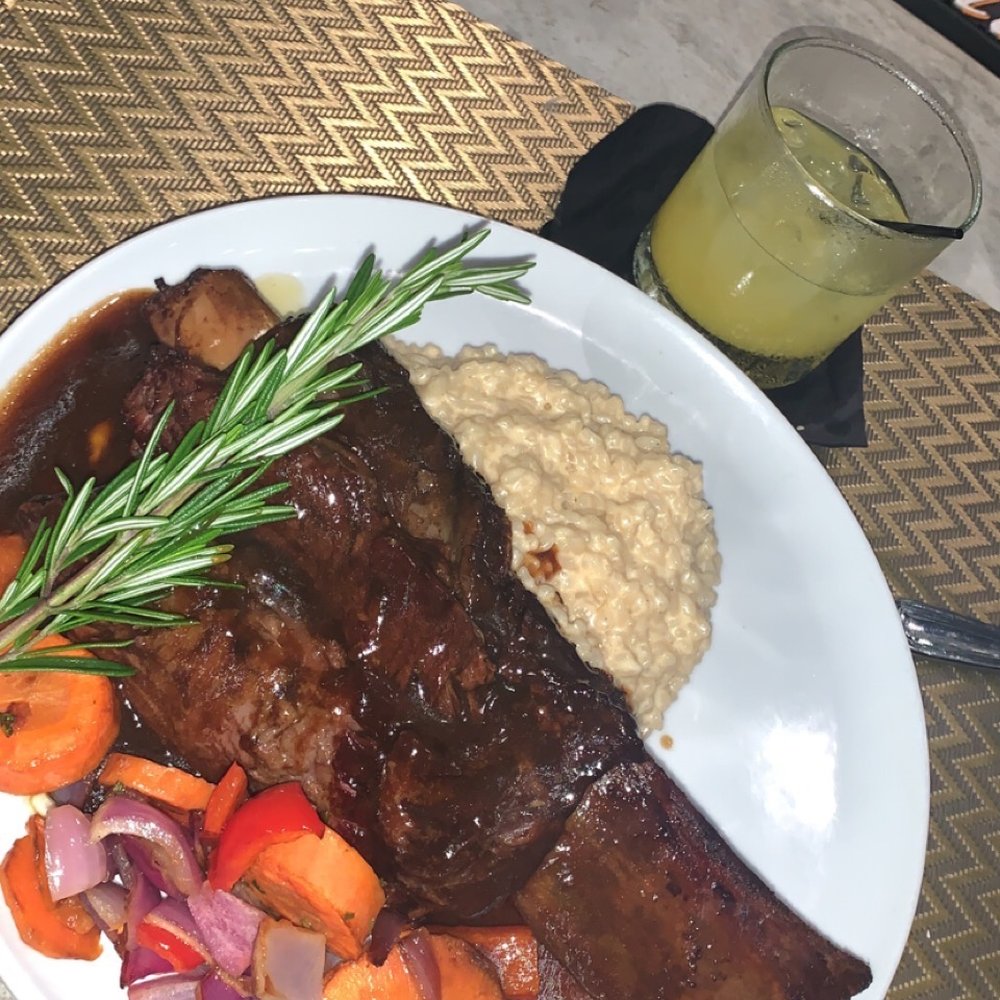 New York Steakhouse - Braised short rib with Parmesan risotto - Steakhouses Near Me - Dorado, Puerto Rico New York Steakhouse - Braised short rib with Parmesan risotto - Steakhouses Near Me - Dorado, Puerto Rico