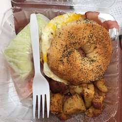 Ham egg and cheese meal $5.75 only .25 to add a drink