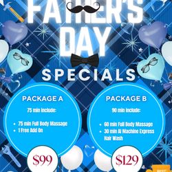 Luxury Health Spa - 2026 Father's Day Specials