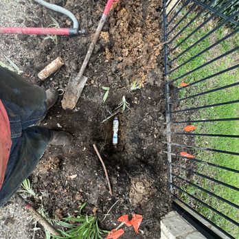 Feliz Irrigation - The mainline, measuring 2 inches in diameter, was repaired at a depth of 2 1/2 feet. - Irrigation Near Me Feliz Irrigation - The mainline, measuring 2 inches in diameter, was repaired at a depth of 2 1/2 feet. - Irrigation Near Me