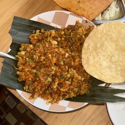 Vegetarian Kothu Porotta