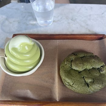 Momonoki - Matcha Chocolate Chip Cookie, matcha soft serve - Cafes Near Me - Atlanta, Georgia Momonoki - Matcha Chocolate Chip Cookie, matcha soft serve - Cafes Near Me - Atlanta, Georgia