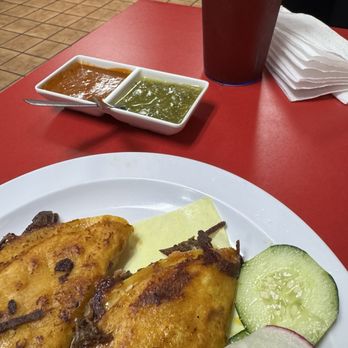 El Mora Restaurant - Red and green salsa very tasty - Mexican Near Me - Palmdale, California