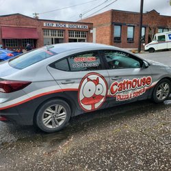 Cathouse Pizza - Delivery Cathouse Car.