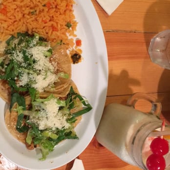 Tacos Tequilas - chicken tacos with rice and La Colada - Mexican Near Me - Chicago, Illinois Tacos Tequilas - chicken tacos with rice and La Colada - Mexican Near Me - Chicago, Illinois