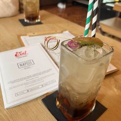 The Bartender Oliver makes the absolute best Long Island Ice Tea!! I've had several in Poland over and this is my by far the best I've had!