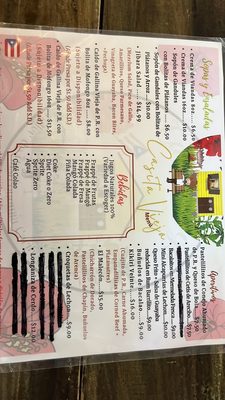 Menu photo 1 Casita Vieja Caguas, PR