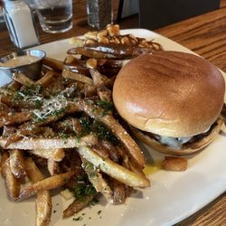 Original Joe's Restaurant & Bar - Mushroom swiss burger