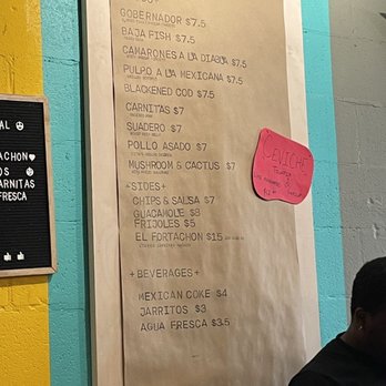 Seven Lives Tacos y Mariscos - Menu- changes regularly - Mexican Near Me - Toronto, Ontario