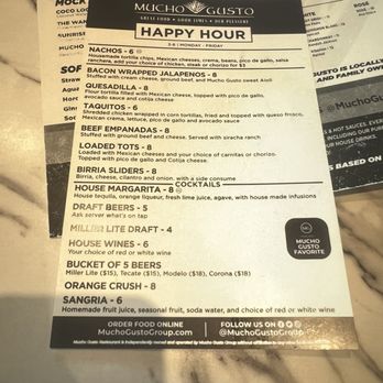 Mucho Gusto - Happy hour menu - Mexican Near Me - Gambrills, Maryland Mucho Gusto - Happy hour menu - Mexican Near Me - Gambrills, Maryland