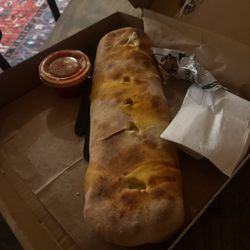 Buffalo chicken calzone