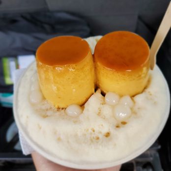 Ice Garden - #7 with mochi balls and flans - Desserts Near Me - Aiea, Hawaii
