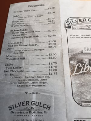 Menu photo 5 Silver Gulch Brewing & Bottling Fairbanks, AK Menu photo 5 Silver Gulch Brewing & Bottling Fairbanks, AK
