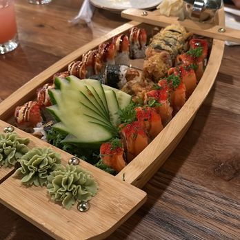 LuluBangBang - Sushi boat - Cocktail Bars Near Me - Durham, North Carolina LuluBangBang - Sushi boat - Cocktail Bars Near Me - Durham, North Carolina