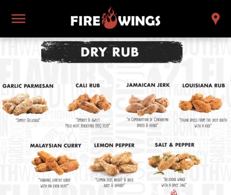 Menu photo 7 Fire Wings Alameda, CA