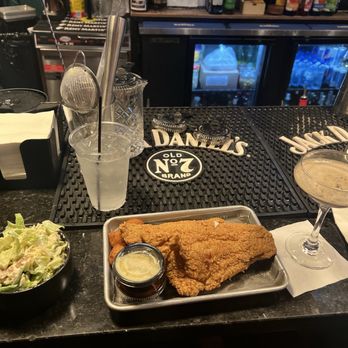 Urban Smoke - Catfish basket with Cesar Salad - Cigar Bars Near Me - Houston, Texas Urban Smoke - Catfish basket with Cesar Salad - Cigar Bars Near Me - Houston, Texas