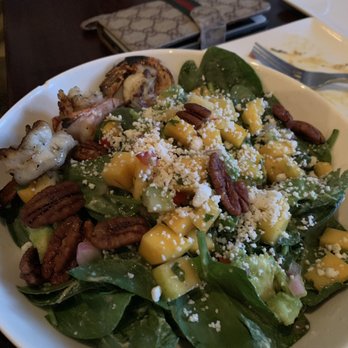Havana - Mango Spinach Salad with Shrimp - Cuban Near Me - Walnut Creek, California Havana - Mango Spinach Salad with Shrimp - Cuban Near Me - Walnut Creek, California