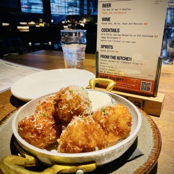 Eureka! - Happy Hour menu & Mac n' cheese balls - American Near Me - Las Vegas, Nevada Eureka! - Happy Hour menu & Mac n' cheese balls - American Near Me - Las Vegas, Nevada