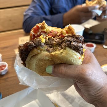 Shake Shack Katy Freeway - The smoke shack! Double of course - Burgers Near Me - Houston, Texas