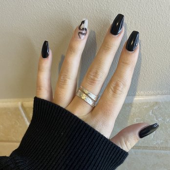 Nails Plus - Acrylic set with gel polish and design - Nail Salons Near Me - Phoenix, Arizona Nails Plus - Acrylic set with gel polish and design - Nail Salons Near Me - Phoenix, Arizona