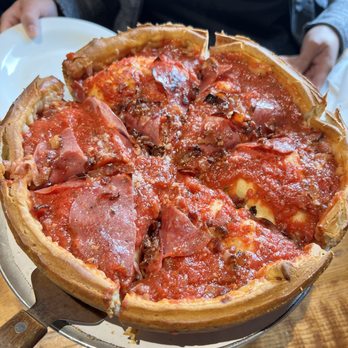 Giordano's - Small Meat and Meat deep dish pizza - Pizza Near Me - Chicago, Illinois