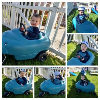 Caster's Quality Childcare - My son, playing in the daycare's fenced front yard. - Child Care & Day Care Near Me - Fairfield, California