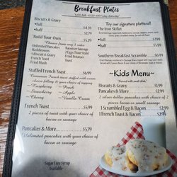 Dutchman’s Diner - Inside of breakfast menu.