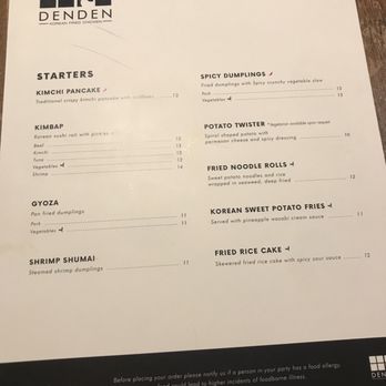 Den Den Korean Fried Chicken - Menu - Chicken Wings Near Me - Providence, Rhode Island