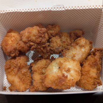 Chick-fil-A - Chicken nuggets. Very small pieces. Tried them 2x. Terrible.  Very little chicken and junky coating. - Fast Food Near Me - Eagan, Minnesota