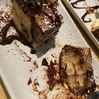 The Porch - the bread pudding supposed to be hot cold or lukewarm , this was it all - Pizza Near Me - Pittsburgh, Pennsylvania