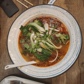 Southside Dumpling Haus - Spicy Sesame Noodle soup with Beef - Chinese Near Me - Corpus Christi, Texas Southside Dumpling Haus - Spicy Sesame Noodle soup with Beef - Chinese Near Me - Corpus Christi, Texas