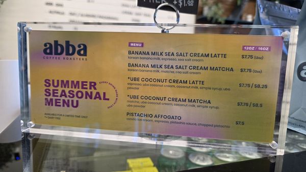 Menu photo 1 Abba Coffee Roasters Portland, OR