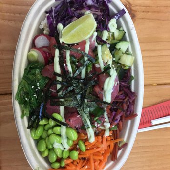Mixed Greens - Ahi poke bowl - Salad Near Me - Saint George, Utah