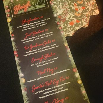 The Train Shed - Sleight Shed drinks (there are n/a options on the back) - Bars Near Me - St Louis, Missouri The Train Shed - Sleight Shed drinks (there are n/a options on the back) - Bars Near Me - St Louis, Missouri