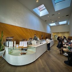 Saint Frank Coffee - Order counter and interior seating (from the entrance)