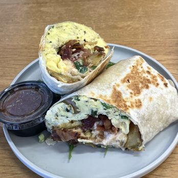 Everyday Eatery - Breakfast Burrito with Applewood Smoked Bacon - Cafes Near Me - Irvine, California Everyday Eatery - Breakfast Burrito with Applewood Smoked Bacon - Cafes Near Me - Irvine, California
