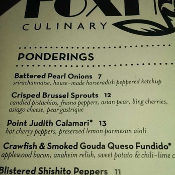 Foxhole Culinary Tavern - New American Near Me - Austin, Texas