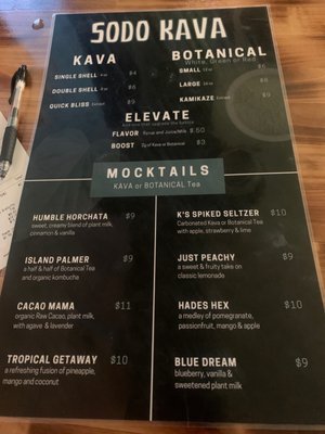 Menu photo 3 Sodo Kava Orlando, FL Menu photo 3 Sodo Kava Orlando, FL